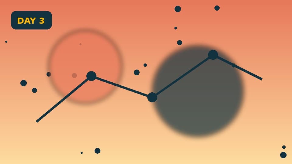 Warm abstract scene suggesting two partners side by side